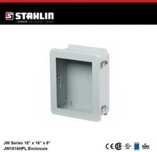 Stahlin JW1816HPL Electrical Enclosure Box w/ Window 18x16x8 Fiberglass NEMA 