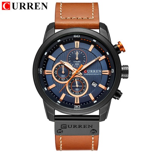 CURREN Men Sports Watches Top Brand Quartz Calendar Watch Business Wristwatch - Picture 15 of 36