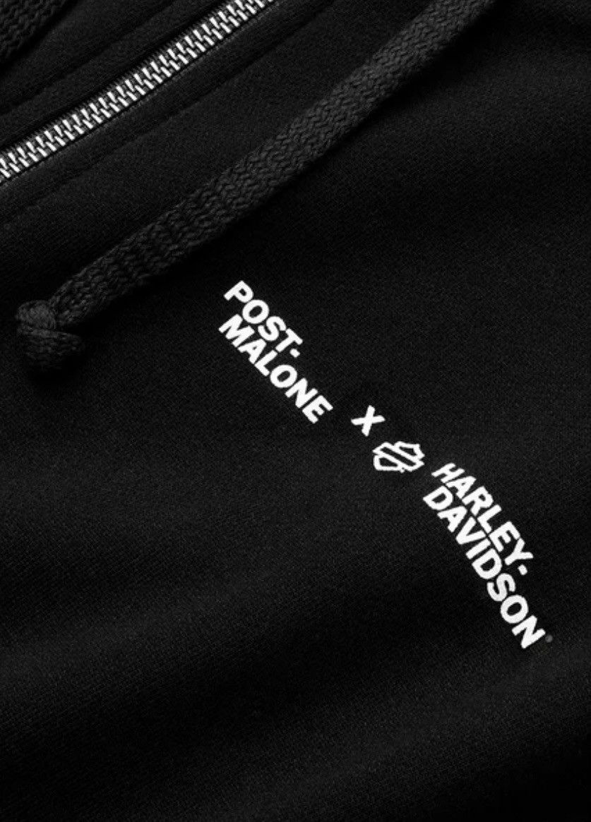 Post Malone x Harley Davidson H-D Horsepower Zip-Up Hoodie
