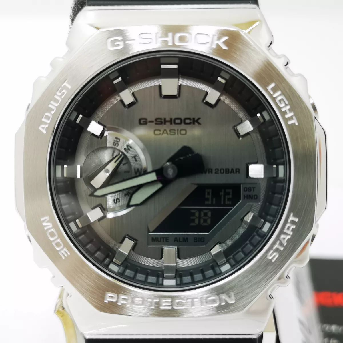 CASIO G-SHOCK GM-2100-1AJF Gray Silver Digital Chrono Men\'s Watch New in  Box | eBay