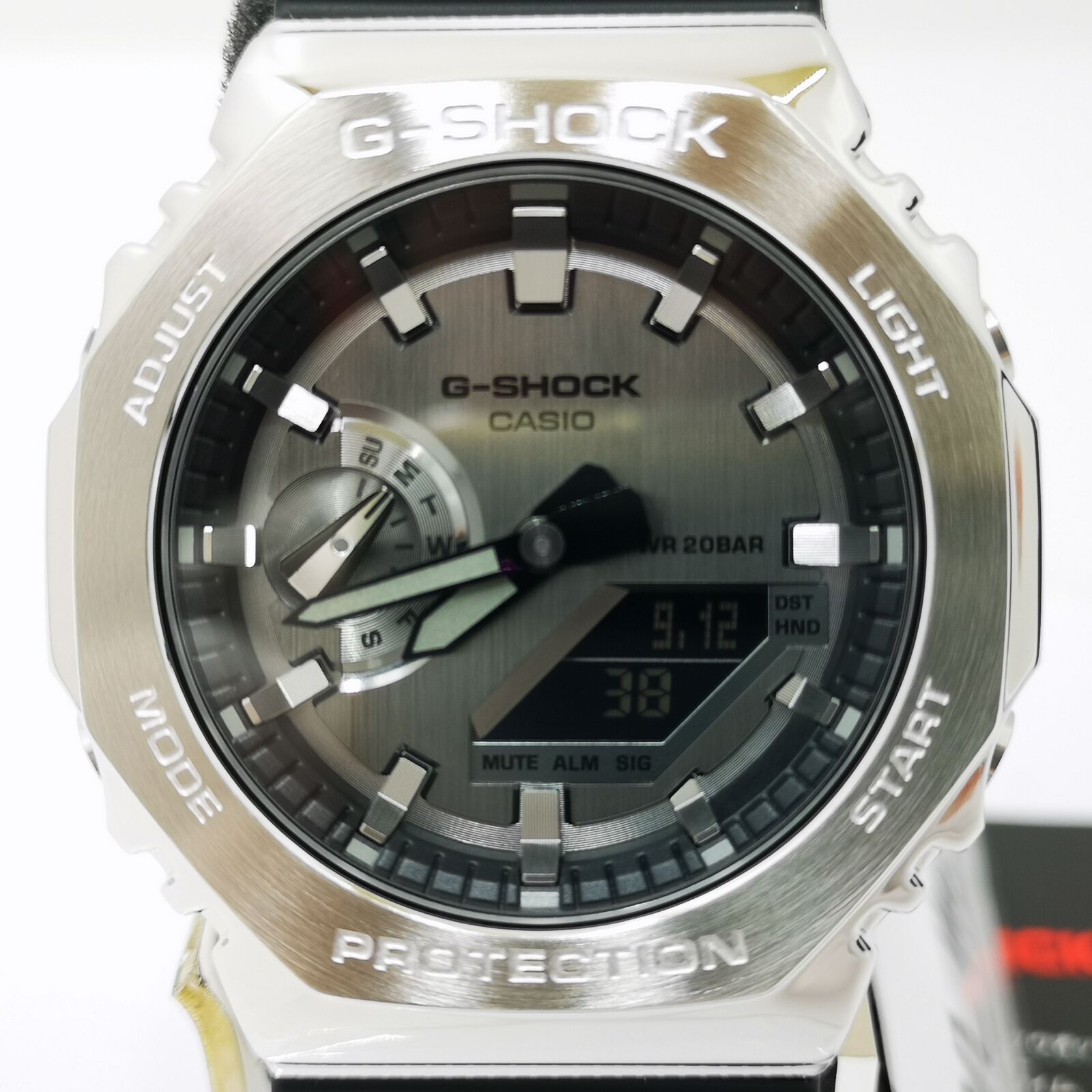 CASIO G-SHOCK GM-2100-1AJF Gray Silver Digital Chrono Men's Watch New in Box