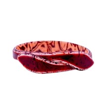 Signed Lea Stein Snake Bangle - Brown Swirl &...