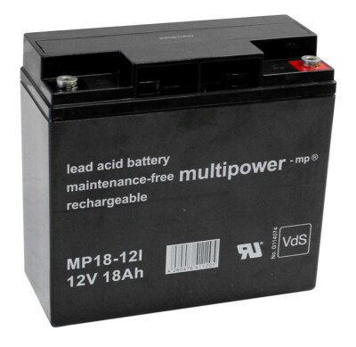 12V 18Ah Akku Blei Vlies MP18-12I MP18-12 Batterie Blei-Akku Accu Aku Battery