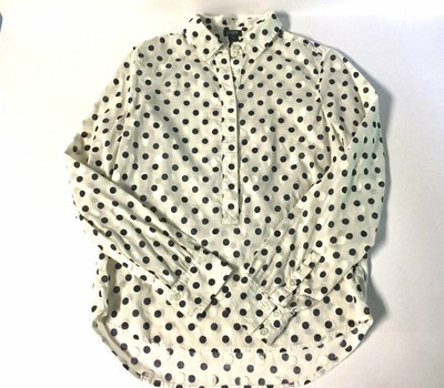 j crew polka dot blouse
