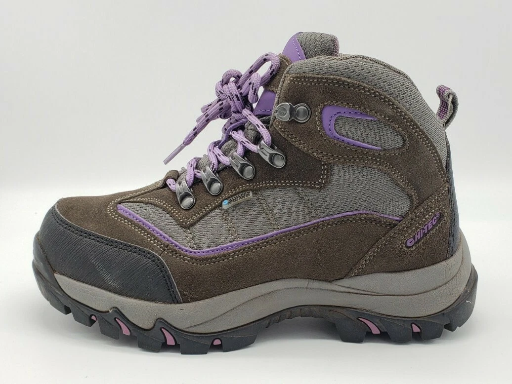 Hi-Tec Women&#039;s Skamania Mid Rise Waterproof Hiking Brown Purple Size US 6 | eBay