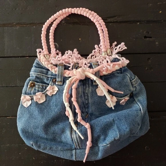 Small Denim Crossbody Bag/Purse · A Denim Bag · Sewing on Cut Out + Keep