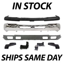 NEW Steel Front Bumper Kit W/ Brackets for 2003-2007 Silverado 1500 & Avalanche
