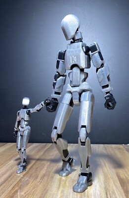 Polycarbonate Clear Black Dummy 13 Posable Action Figure Articulated