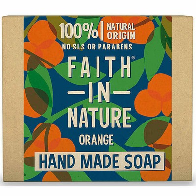 Faith In Nature Handseifen Geschenkset – 3 X 100 G, Vegan, Ohne SLS/Parabene (Orange, Lavendel, Aloe Vera)