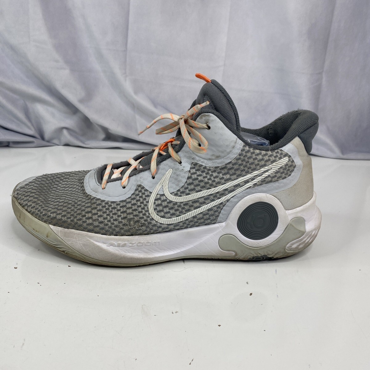 Nike KD Trey 5 IX Mens White Gray Platinum Orange Basketball Size