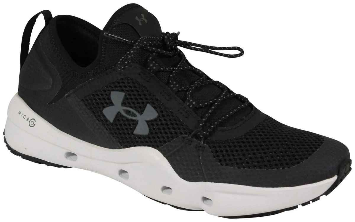 Under Armour Micro G Kilchis Men's Fishing Shoes - Black / White - New