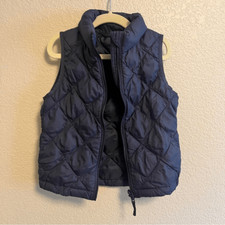 Uniqlo Quilted Navy Vest Toddler 3-4 years Old EUC