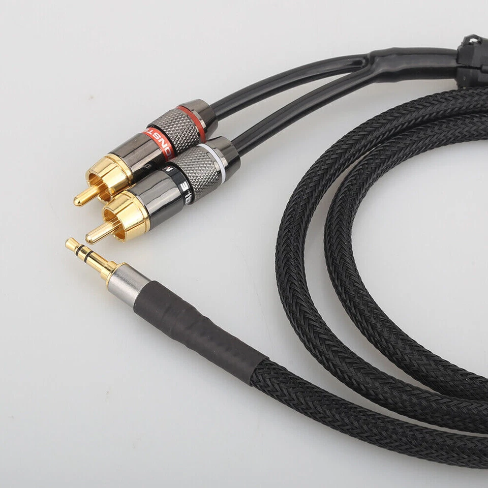 3.5mm to RCA Cable 2RCA to 3.5mm 2-RCA to AUX Cord Adapter Stereo Audio Y-Cable - Image 2 of 4