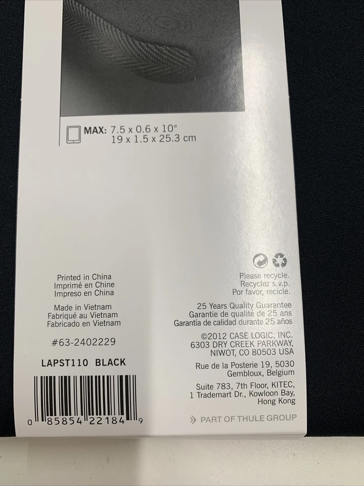 Case Logic LAPST110 iPad/Tablet Case 9-10 Inch Black - Image 3 of 4