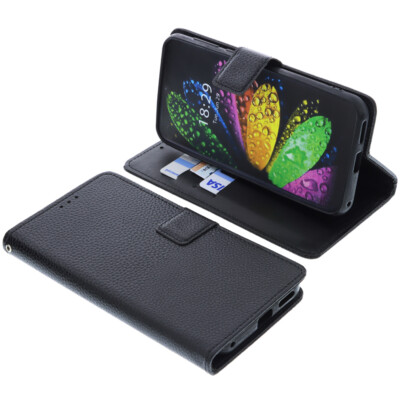 Tasche für Oscal C20 / C20 Pro Book-Style Schutz Hülle Handytasche Case Schwarz