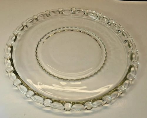 Vintage Orchard Richelieu Clear Glass 9" Luncheon Plate