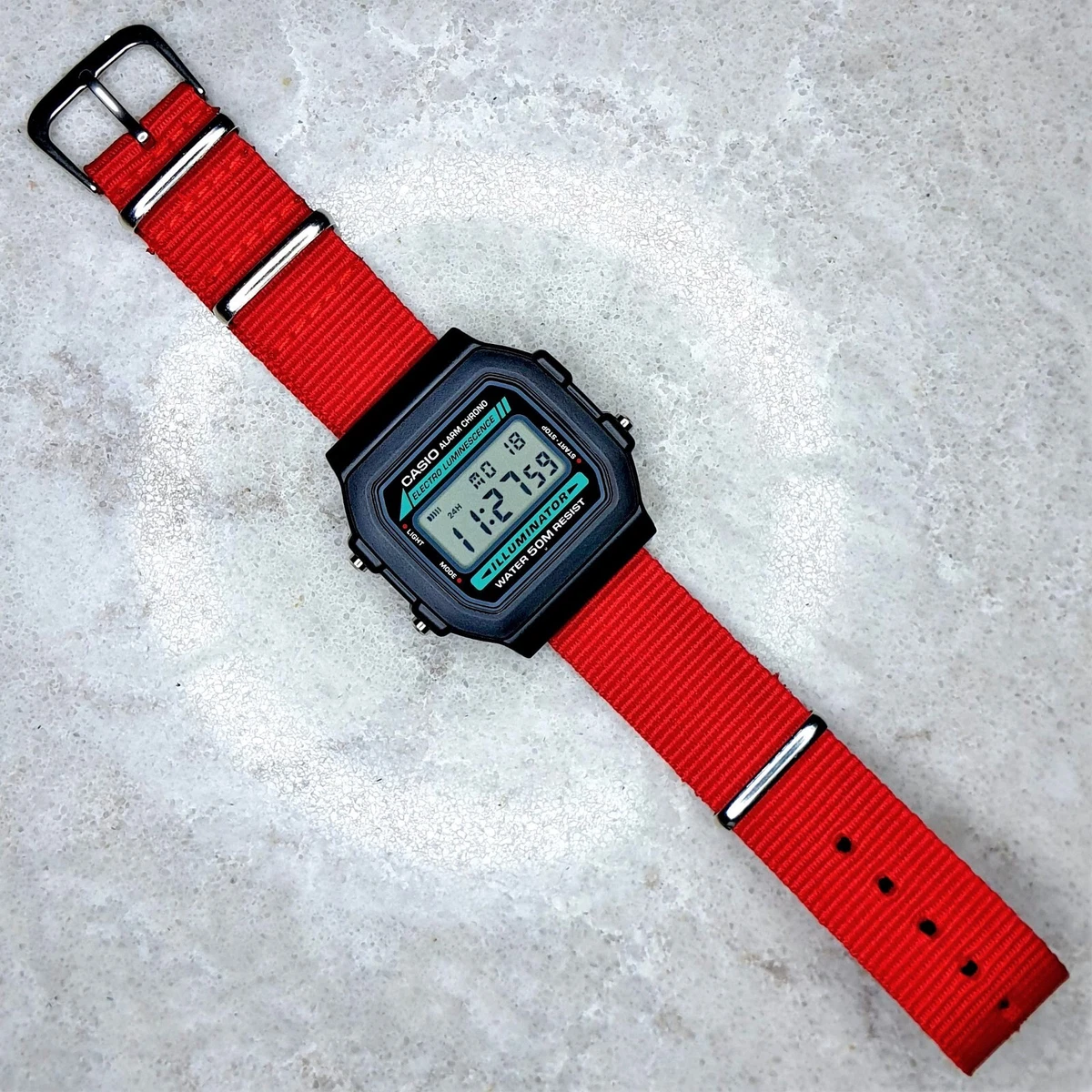 Casio w86 strap top