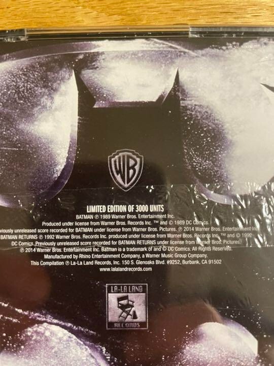 The Danny Elfman Batman Collection 4CD Boxset Original