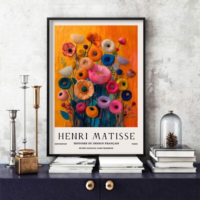 Henri Matisse Druck, Henri Matisse Ausstellungsposter, buntes Wandbild (31b)