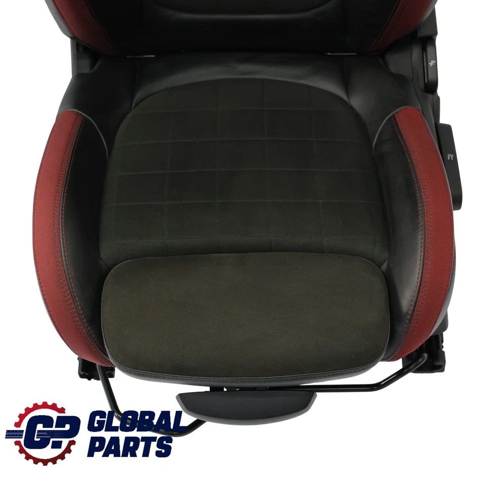 Sedile anteriore Mini F56 F60 JCW Dinamica Sport Sinistro Rosso Nero Mezza Pelle - Imagen 2 de 4