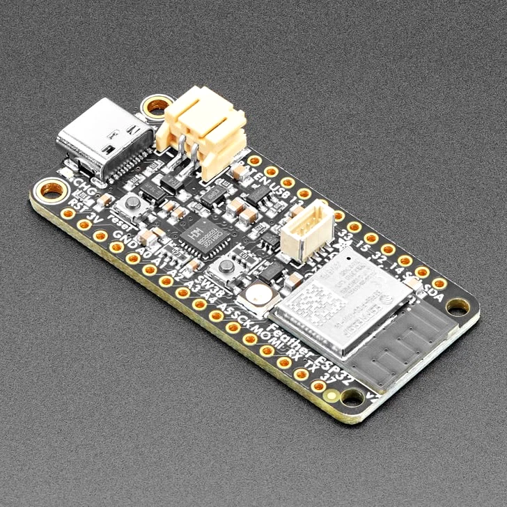 Adafruit ESP32 Feather V2 8MB Flash + 2MB PSRAM WLAN WiFi BLE STEMMA QT 5400
