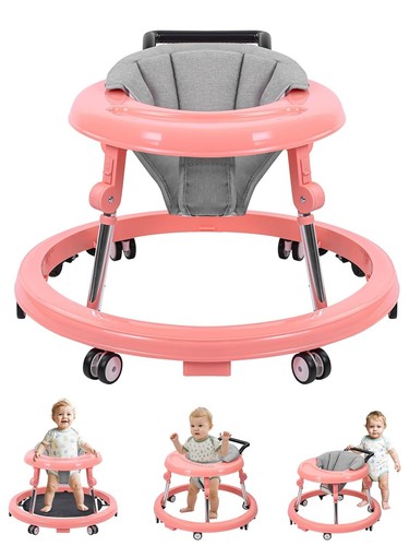 Baby Walker with Wheels, Activity Center with Mute Wheels Anti-Rollover