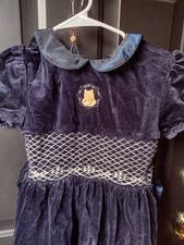The Disney Store Winnie The Pooh Velvet Dress 7/8, Great conditioin.