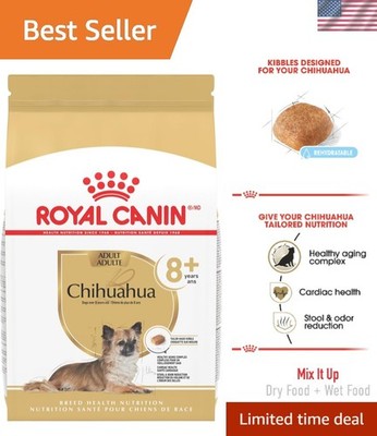 Chihuahua Adult 8+ Breed-Specific Dry Dog Food - 2.5 lb for Healthy Aging