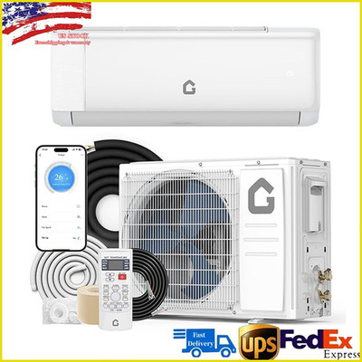 12000 BTU Ductless Air Conditioner Mini Split ,22 SEER2 AC Heat Pump w/Wifi 110V
