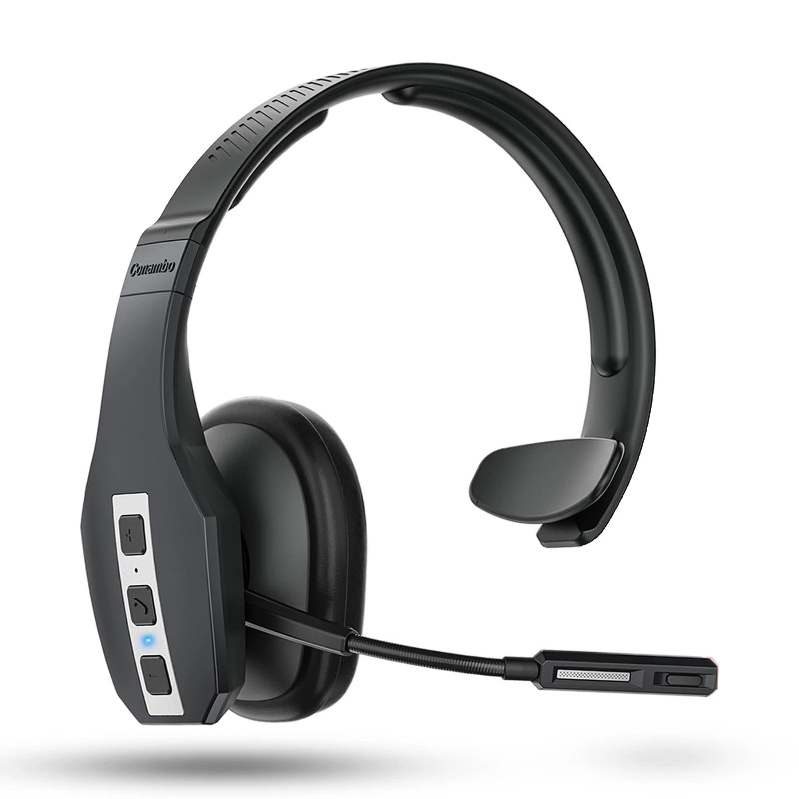 Trucker Bluetooth Headset (JBT600) with Tri-Mic Noise Cancelling, CVC 8.0, Mu...