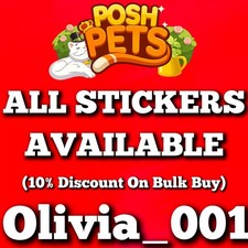 All Mono_Poly_Go Stickers Available Here :- POSH PETS ALBUM :- (10% Discount)