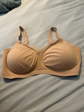 HoneyLove Silhouette Bra Women's Size M 36D 36E Nude Wireless LWBR03088