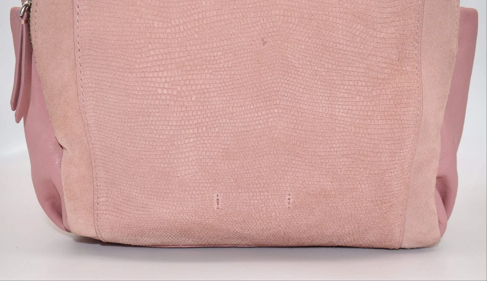 Mochila de mano Vera Bradley de gamuza y cuero en rosa vintage Foto 3 de 4