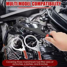 3 PCS 4.6 Inch, 6 Inch, 8 Inch Fuel Filter Wrench For 380134 382 Detroit Diesel