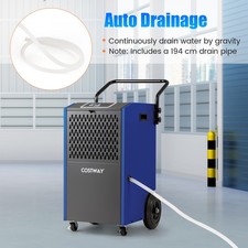 Industrial Dehumidifier 73 L/Day Commercial Dehumidifier-Blue