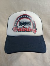 Functional Forty Five 45 Training Trucker Hat F45 Mesh Snapback Red White Blue