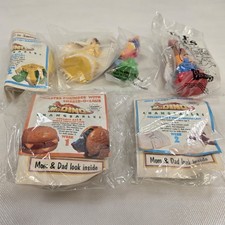 McDonald's 1992 Dino-Motion Dinosaurs Happy Meal Toys Set Of 3 With 3 FiguresNIP