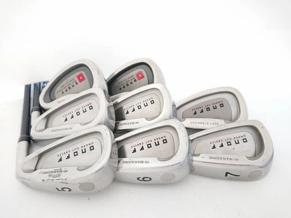 ONOFF Right Handed Iron Set Globeride 5-9,P,A,S Graphite Shaft Flex R - Image 2 of 4