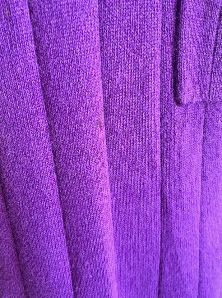 2 Vestidos Suéter Angora Años 90 De Colección Liz Claiborne Rojo Y Púrpura Cuello Alto Acogedor Pequeño Foto 4 de 4
