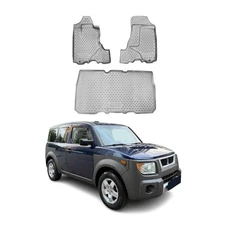 OMAC Floor Mats Liner for Honda Element 2003-2008 Gray 3 Pcs