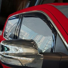 For Dodge Ram 1500 Crew Cab 2019-2024 In-Channel Window Visors Vent Rain Guards