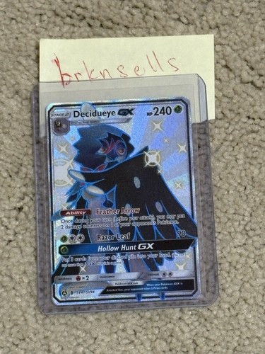 Decidueye GX SV47/SV94 Hidden Fates: Shiny Vault Holo NM SHIPS FAST