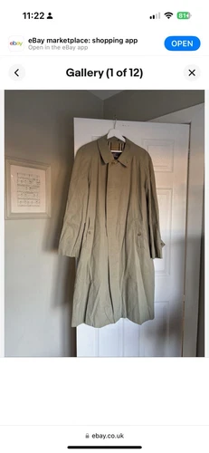 Trench coat uomo Burberry taglia 54R