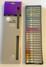 Vintage Daler Rowney Simply Oil Pastels 25 Color Assortment