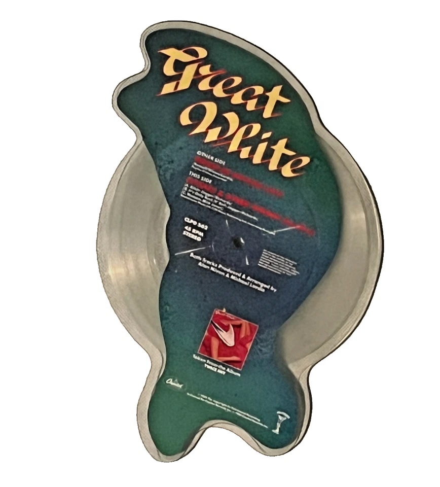 Great White – House of Broken Love – Shaped Picture Disc –7’’ Capitol 1989 SHARK - Photo 2/4