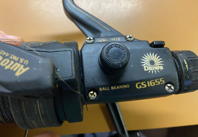 Vintage Daiwa GS1655 Spinning Fishing Reel Graphite Spool Auto