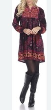 NWT White Mark Apolline Sweater Dress Boho Comfort, Size large