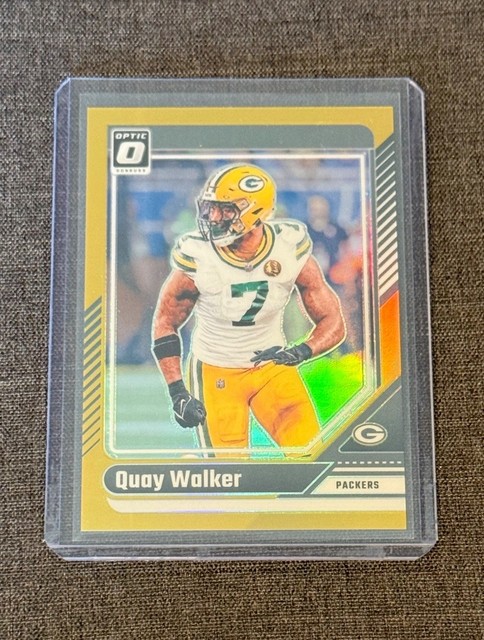 2024 Donruss Optic NFL Football Gold Prizm /10 Quay Walker #74 GB Packers LB