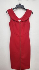 Calvin Klein Red Sleeveless Zip Sheath Dress Woven Size 4