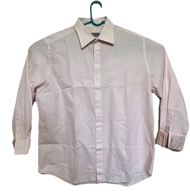 Hickey Freeman Men s  Long Sleeve Button Up Shirt Light Pink Trendy Easter